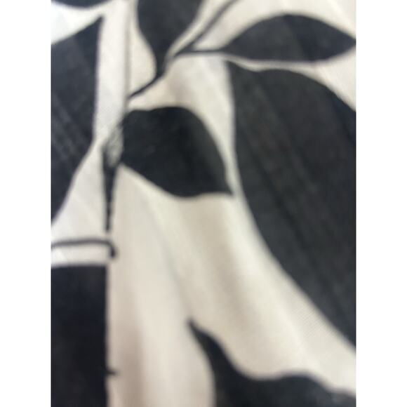 ASO Vampire Diaries Sz 6 Sundress Fit Flare Black Floral Ruching Sleeveless - Picture 12 of 12